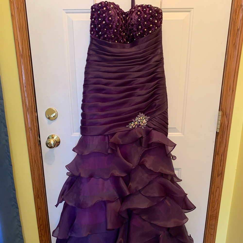 Beautiful purple prom dress